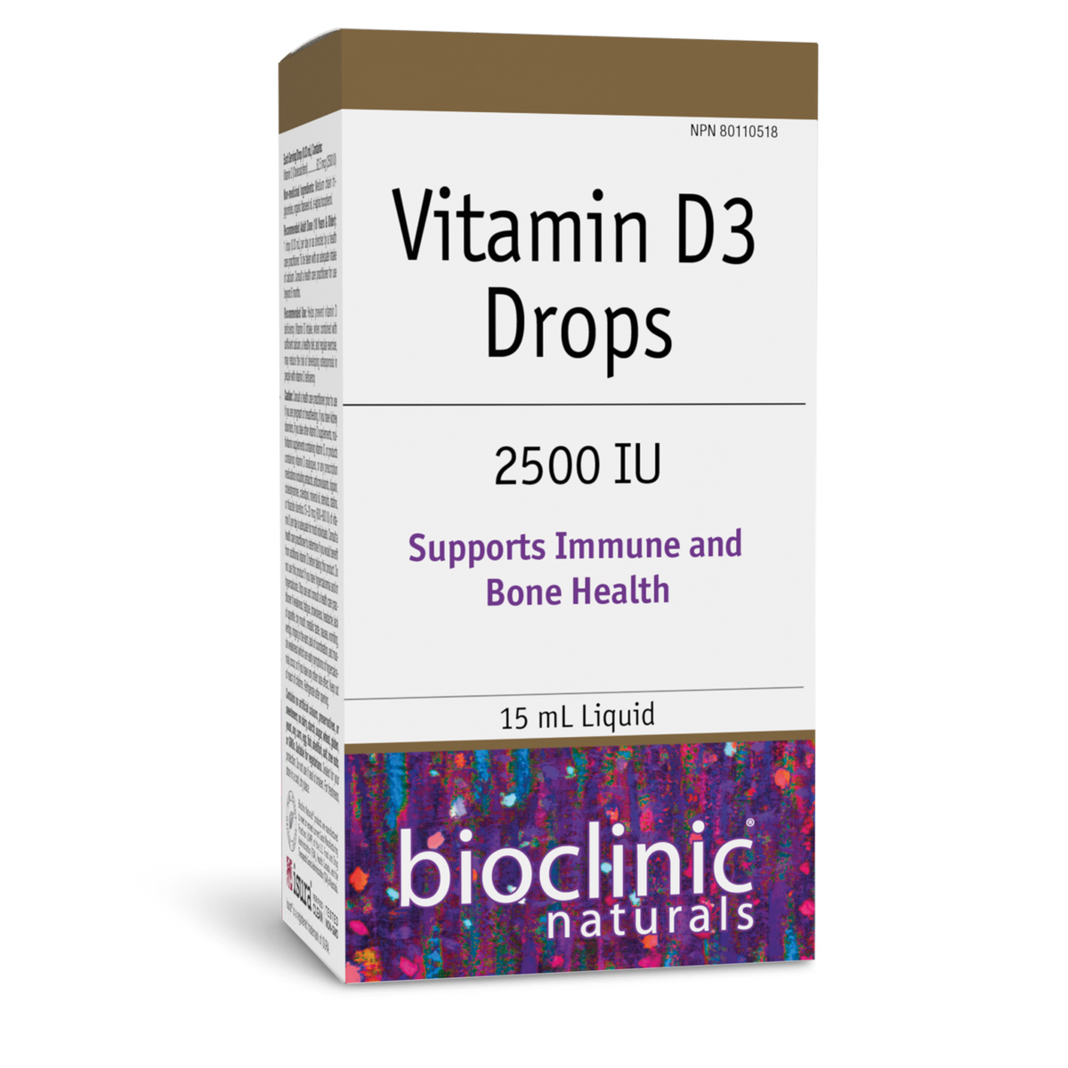 Vitamin D3 Drops · 2500 Iu (15ml)