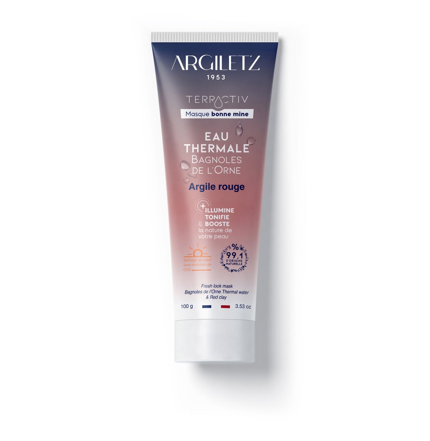 Masque Visage « terractiv » D'argile Rouge Prête (100g)