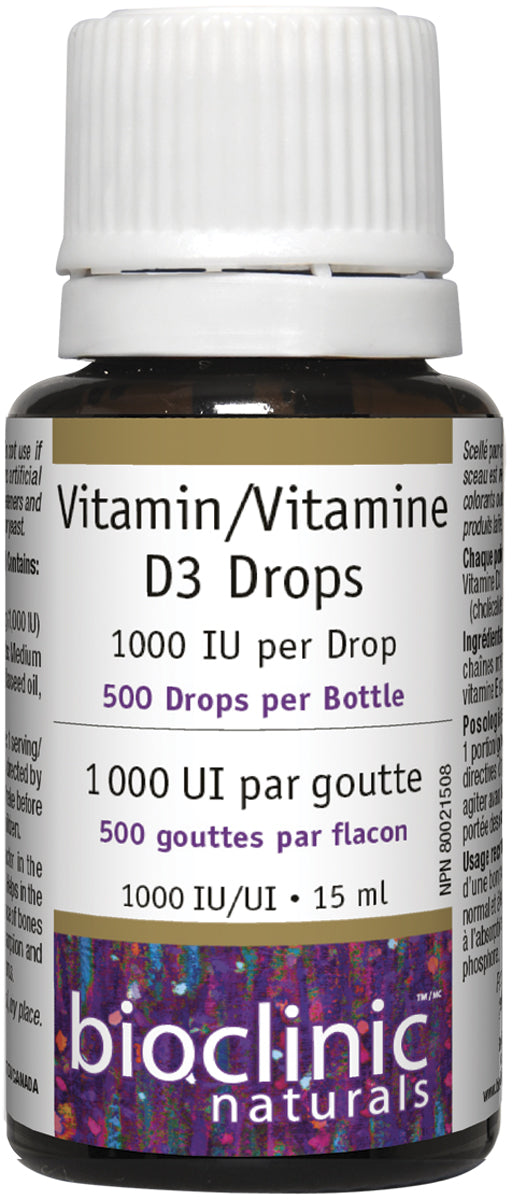 Vitamin D3 Drops · 1000 Iu (15ml)