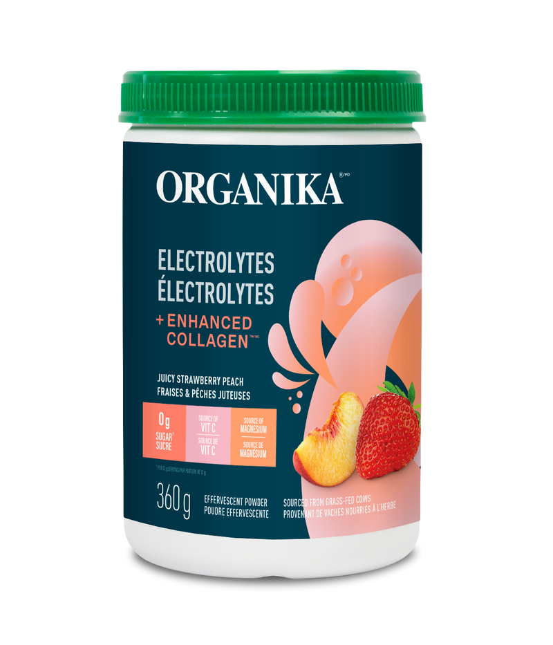 Électrolytes + Collagène-pêches Et Fraises (360g)