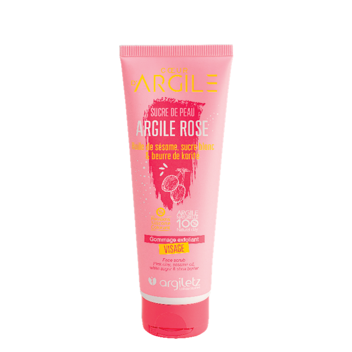 Gommage Exfoliant Visage - Sucre De Peau Arg. Rose (100ml)