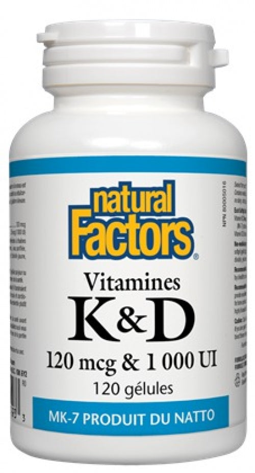 Vitamines K&d 120mcg & 1000ui (60 Caps)