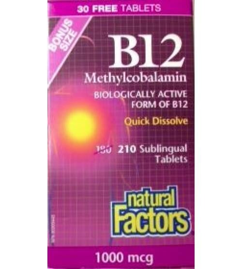 Vitamine B12 Methyl 1000 Mcg (210 Cos)