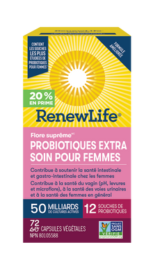 Probiotiques Extra Soin Pour Femmes 50 Milliards (72 Caps)