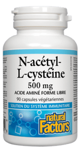 N-acétyl-l-cystéine 500mg (90 Caps)