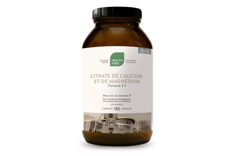 Citrate De Calcium Et De Magnésium 2:1 (180 Caps)