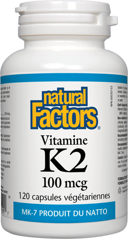 Vitamine K2 100mcg (120 Capsules)