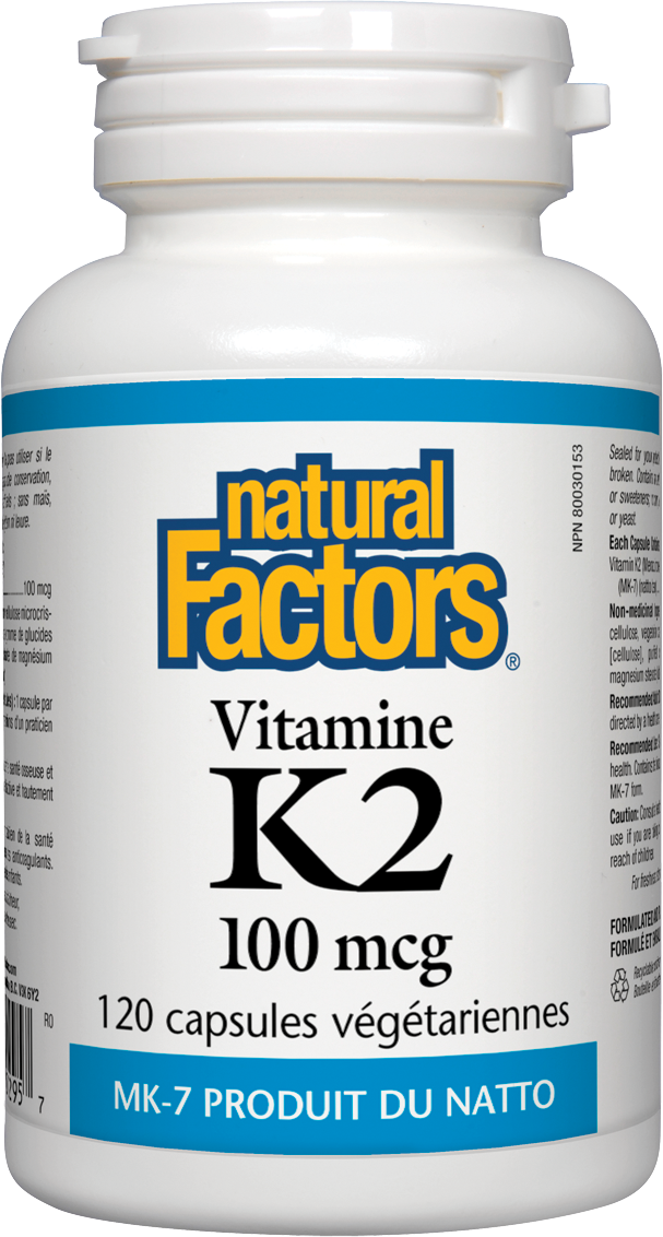 Vitamine K2 100mcg (120 Capsules)